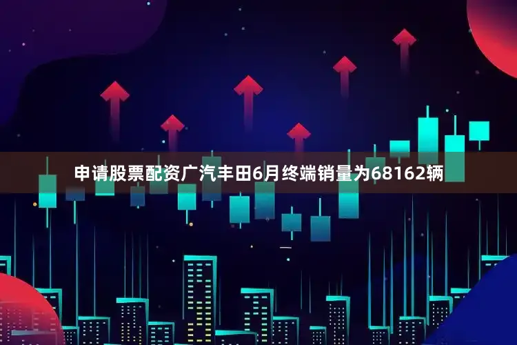 申请股票配资广汽丰田6月终端销量为68162辆